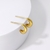 Picture of Copper or Brass Gold Plated Small Hoop Earrings From Reliable Factory