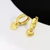 Picture of Love & Heart Gold Plated Dangle Earrings with Beautiful Craftmanship