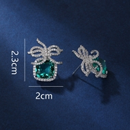 Picture of Nice Cubic Zirconia Luxury Dangle Earrings