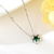 Picture of 925 Sterling Silver Green Pendant Necklace at Super Low Price