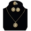 Show details for Skilled  Hollow Out Brass 3 Pieces Jewelry Sets