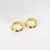 Picture of Impressive Gold Plated Delicate Huggie Earrings with Low MOQ