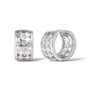 Picture of Cheap Platinum Plated Delicate Huggie Earrings From Reliable Factory