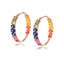 Show details for Good Quality Cubic Zirconia Gold Plated Big Hoop Earrings