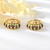 Picture of Amazing Cubic Zirconia Gold Plated Huggie Earrings