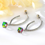 Show details for Nickel Free Platinum Plated Copper or Brass Big Hoop Earrings with Easy Return