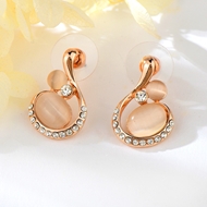 Show details for Hot Selling Pink Zinc Alloy Dangle Earrings from Top Designer