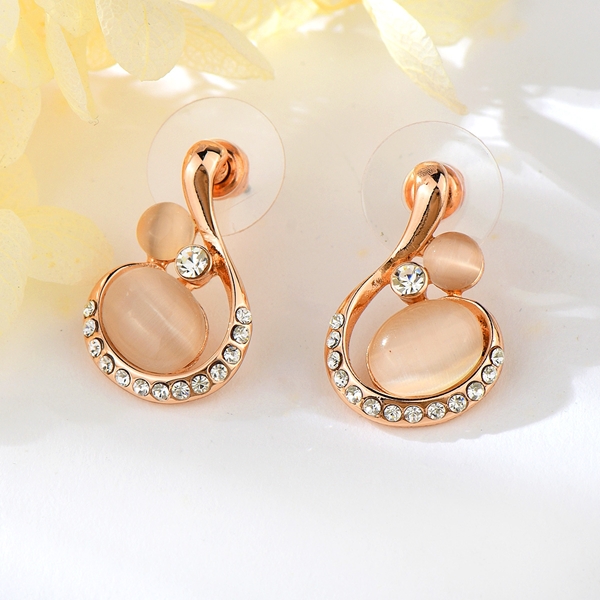 Picture of Hot Selling Pink Zinc Alloy Dangle Earrings from Top Designer