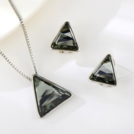 Show details for Delicate Swarovski Element Medium 2 Piece Jewelry Set