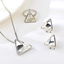 Show details for Geometric White 3 Piece Jewelry Set with Fast Delivery