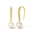 Picture of Nickel Free Gold Plated Copper or Brass Dangle Earrings with No-Risk Refund