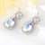 Picture of Nickel Free White Cubic Zirconia Dangle Earrings with No-Risk Refund