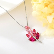 Show details for Copper or Brass Pink Pendant Necklace at Unbeatable Price