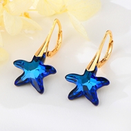 Show details for Hot Selling Blue Copper or Brass Dangle Earrings from Top Designer