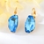 Picture of Fashionable Big Blue Dangle Earrings