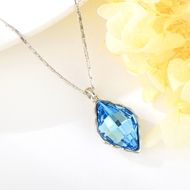 Show details for Filigree Small Swarovski Element Pendant Necklace