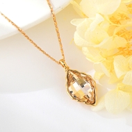 Show details for Charming Yellow Small Pendant Necklace As a Gift