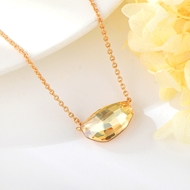 Show details for Bling Small Swarovski Element Short Statement Necklace