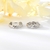 Picture of Staple Small Cubic Zirconia Huggie Earrings