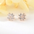 Picture of Pretty Cubic Zirconia Rose Gold Plated Big Stud Earrings