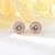 Picture of Featured White 925 Sterling Silver Big Stud Earrings at Factory Price