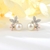 Picture of Fast Selling White Platinum Plated Big Stud Earrings For Your Occasions
