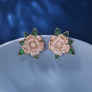 Picture of Eye-Catching Pink Copper or Brass Big Stud Earrings with Member Discount