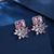 Picture of Flowers & Plants Platinum Plated Big Stud Earrings with Fast Shipping