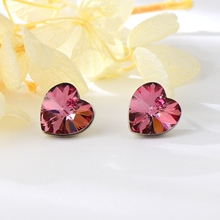 Show details for Love & Heart Big Big Stud Earrings Factory Direct Supply