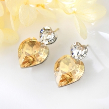 Show details for Recommended Yellow Platinum Plated Dangle Earrings from Top Designer
