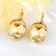 Show details for Shop Copper or Brass Swarovski Element Dangle Earrings with Wow Elements