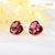 Picture of Love & Heart Red Big Stud Earrings with 3~7 Day Delivery