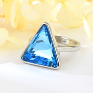 Show details for Great Swarovski Element Platinum Plated Fashion Ring