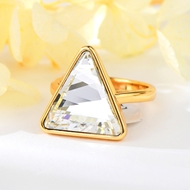 Show details for Popular Swarovski Element Geometric Fashion Ring
