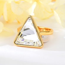 Show details for Popular Swarovski Element Geometric Fashion Ring