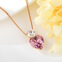 Show details for Copper or Brass Love & Heart Pendant Necklace at Great Low Price