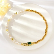 Show details for Impressive Green Classic Short Chain Necklace with Low MOQ