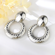 Show details for Sparkly Big Dubai Dangle Earrings