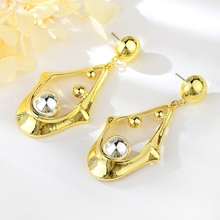 Show details for Hypoallergenic Zinc Alloy Dubai Dangle Earrings with Easy Return