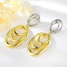 Show details for Designer Zinc Alloy Dubai Dangle Earrings with Easy Return