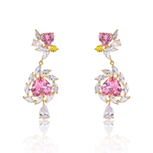Show details for Reasonably Priced Gold Plated Cubic Zirconia Dangle Earrings with Low Cost