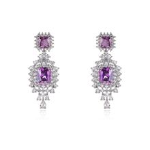 Show details for Popular Cubic Zirconia Luxury Dangle Earrings