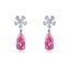Show details for Big Pink Dangle Earrings with Wow Elements