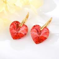 Show details for Luxury Swarovski Element Dangle Earrings in Exclusive Design