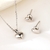 Picture of Low Price 925 Sterling Silver Platinum Plated 2 Piece Jewelry Set from Trust-worthy Supplier