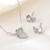 Picture of Distinctive White Platinum Plated 2 Piece Jewelry Set As a Gift