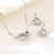 Picture of Great Value White Platinum Plated 2 Piece Jewelry Set with Member Discount