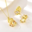 Show details for Irresistible Yellow Gold Plated 2 Piece Jewelry Set As a Gift