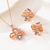 Picture of Fashion Artificial Crystal Green 2 Piece Jewelry Set
