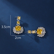 Picture of Hot Selling Yellow Luxury Dangle Earrings from Top Designer